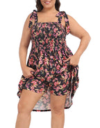 Plus Size Romper Dress with Built in Shorts & Pockets