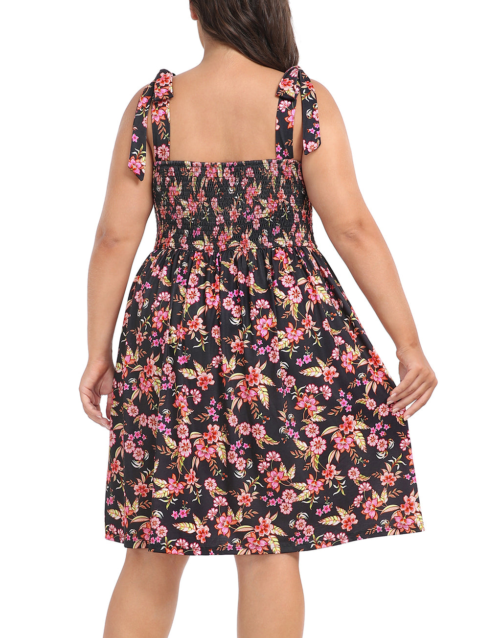Plus Size Romper Dress with Built in Shorts & Pockets