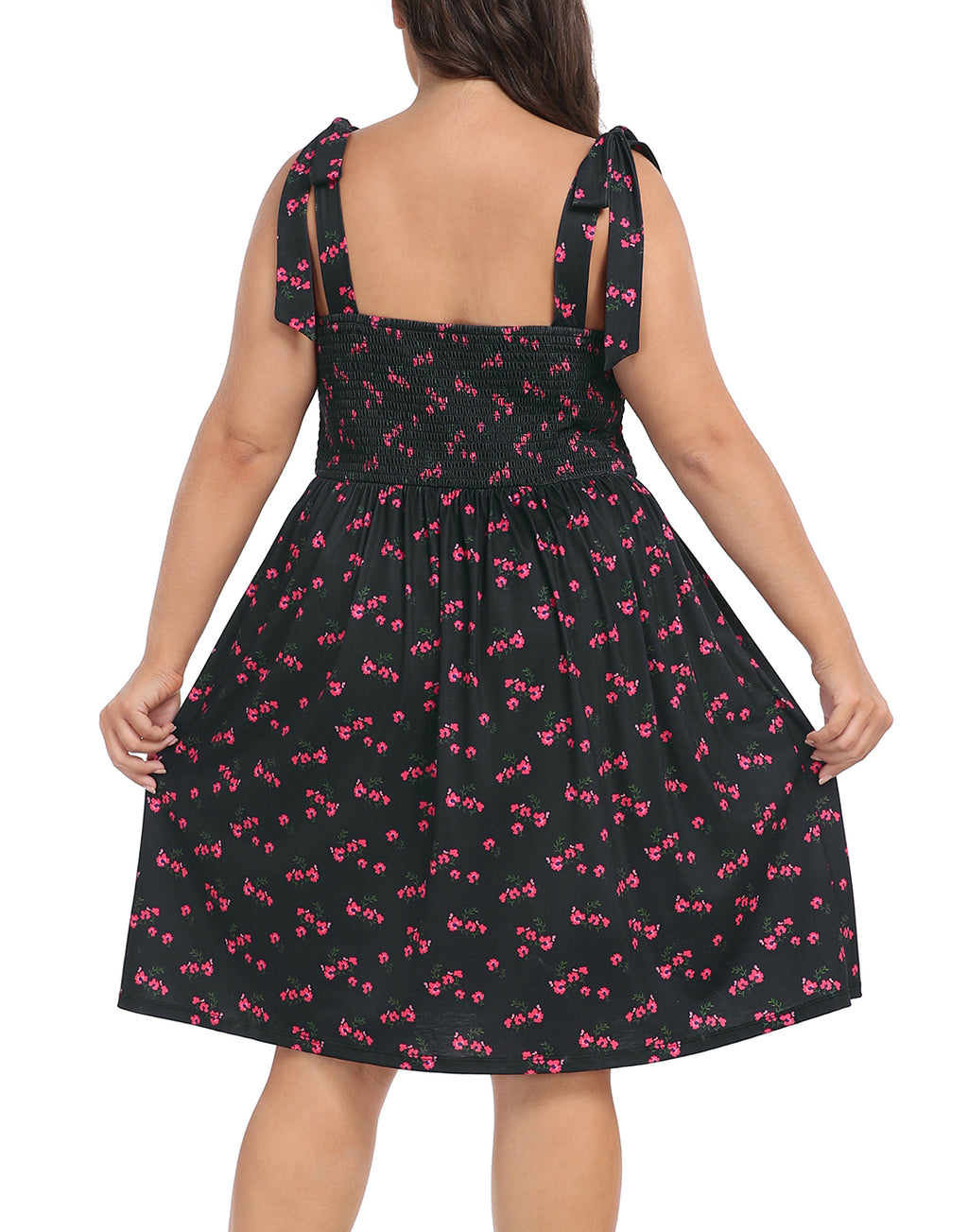 Plus Size Romper Dress with Built in Shorts & Pockets