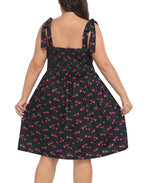 Plus Size Romper Dress with Built in Shorts & Pockets