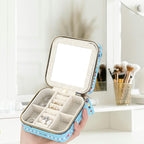 Girl's Travel Jewelry Case with Mirror