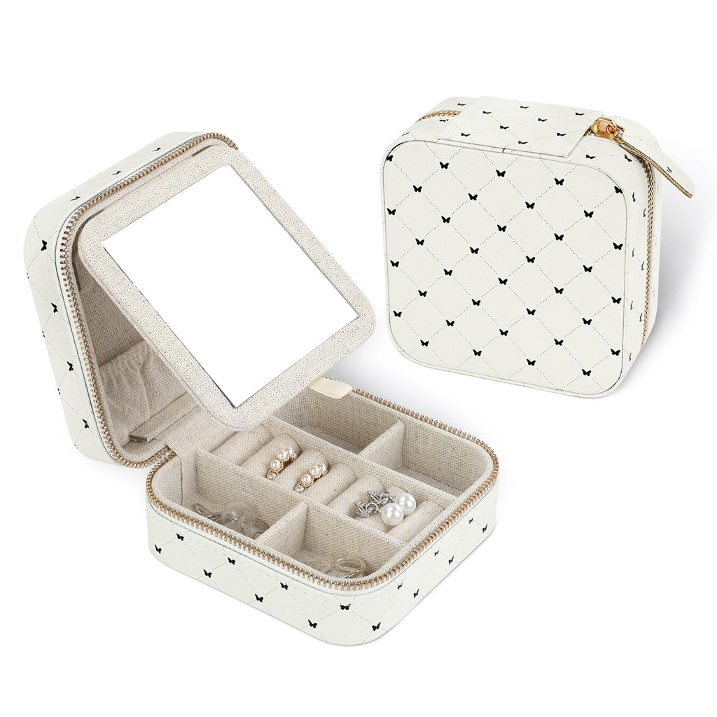Girl's Travel Jewelry Case with Mirror