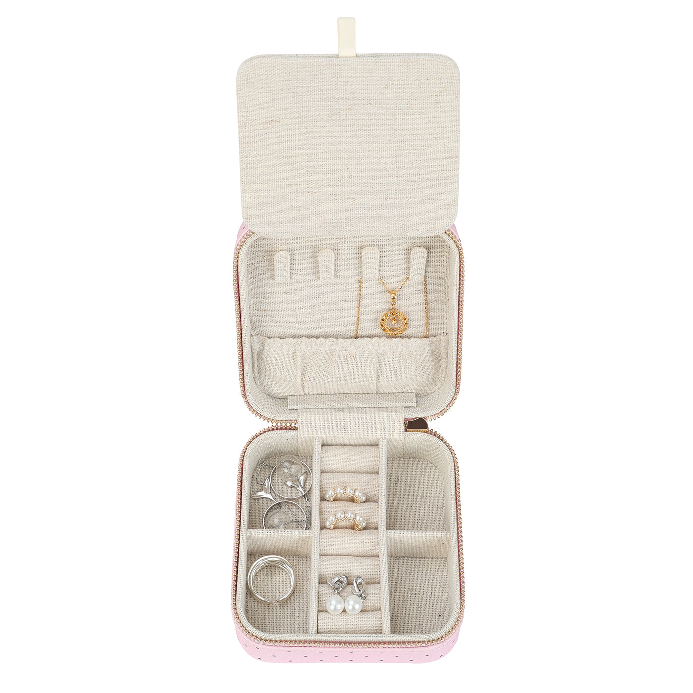 Girl's Travel Jewelry Case with Mirror