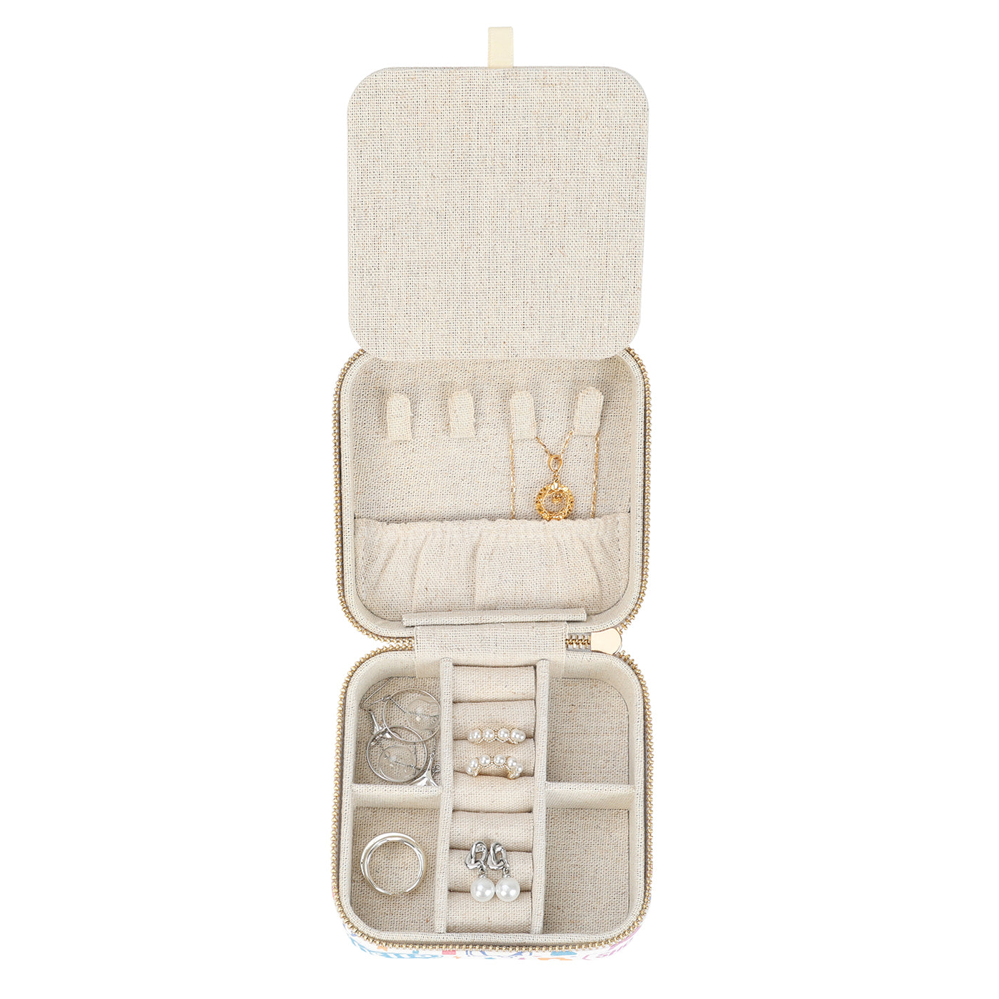 Girl's Travel Jewelry Case with Mirror