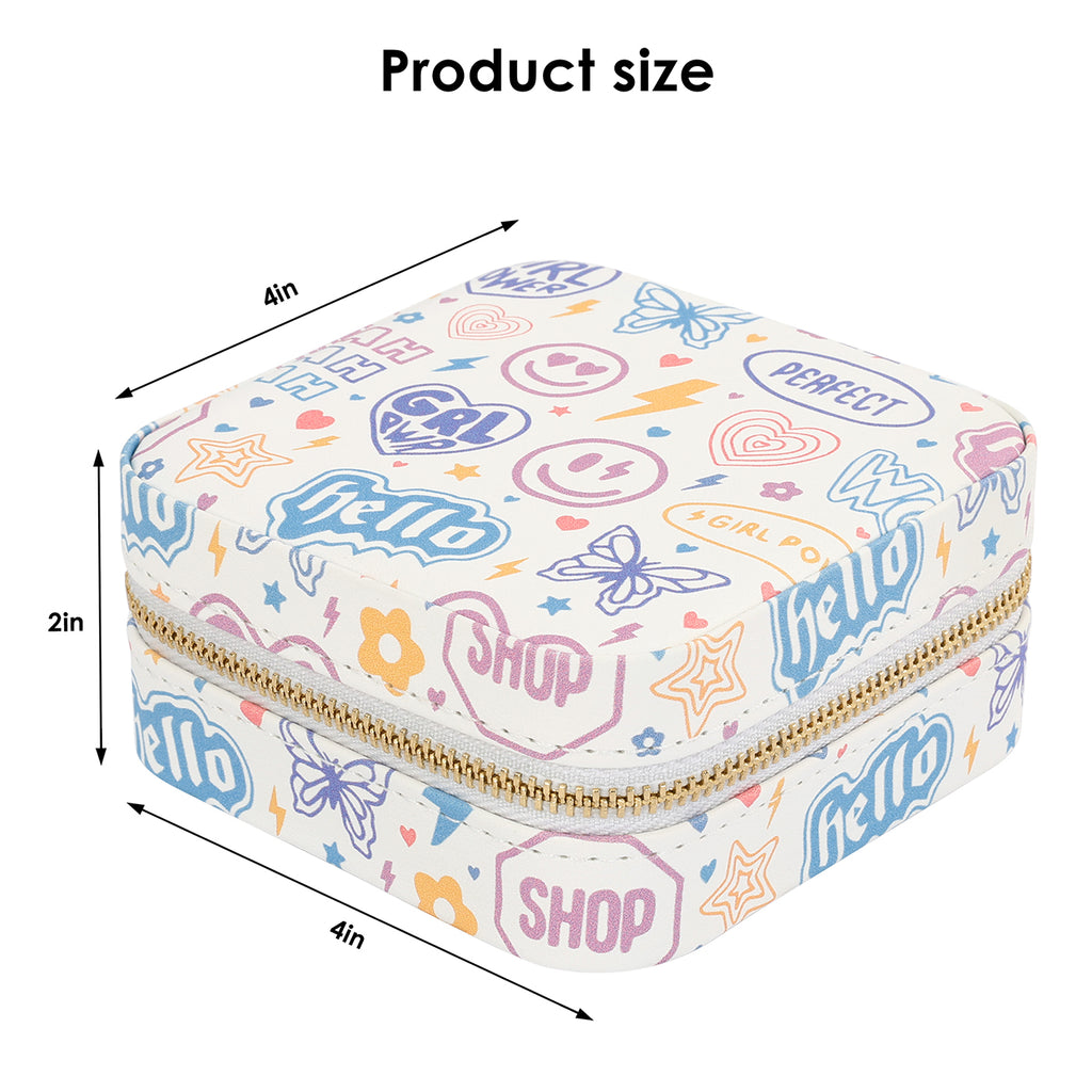 Girl's Travel Jewelry Case with Mirror
