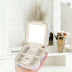 Girl's Travel Jewelry Case with Mirror