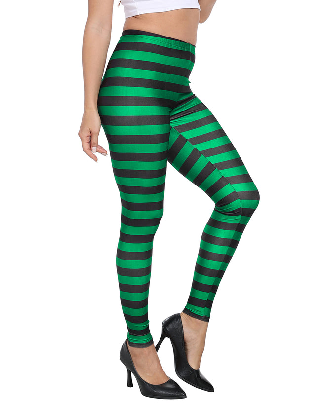 Graphic Print High Waist Workout Tights – side view