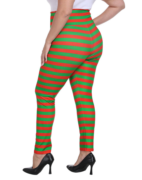 Plus Size High Waisted Halloween Graphic Leggings