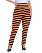 Plus Size High Waisted Halloween Graphic Leggings