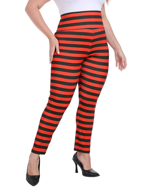 Plus Size High Waisted Halloween Graphic Leggings