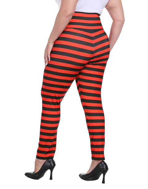Plus Size High Waisted Halloween Graphic Leggings