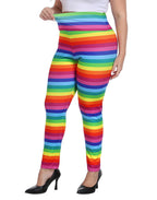 Plus Size High Waisted Halloween Graphic Leggings