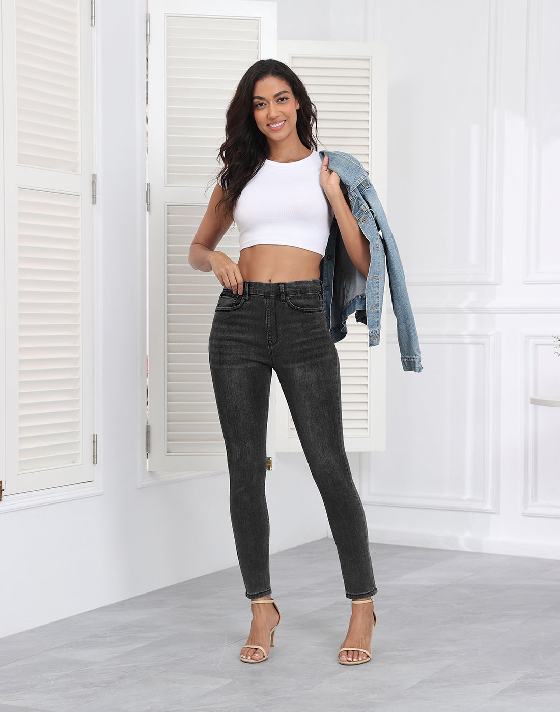 Pull On Skinny Jeans with Pockets
