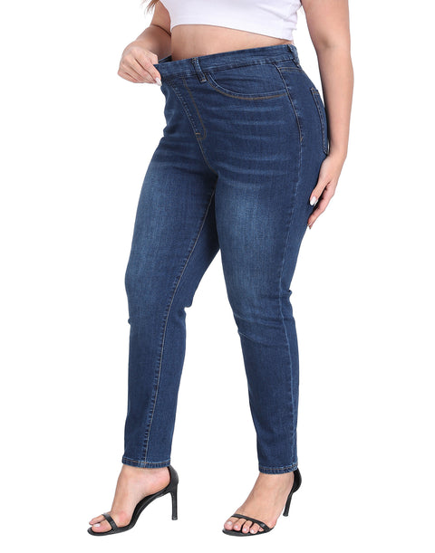 Plus Size Pull On Skinny Jeans