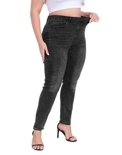 Plus Size Pull On Skinny Jeans