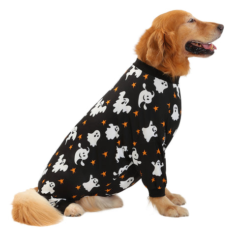 Halloween Dog Pajamas One Piece Jumpsuit Shirt for S-3XL Dogs