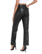 Pull On Faux Leather Pants