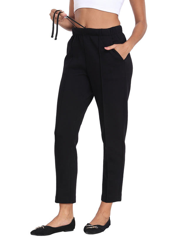Pull On Pintuck Dressy Sweatpants – side view