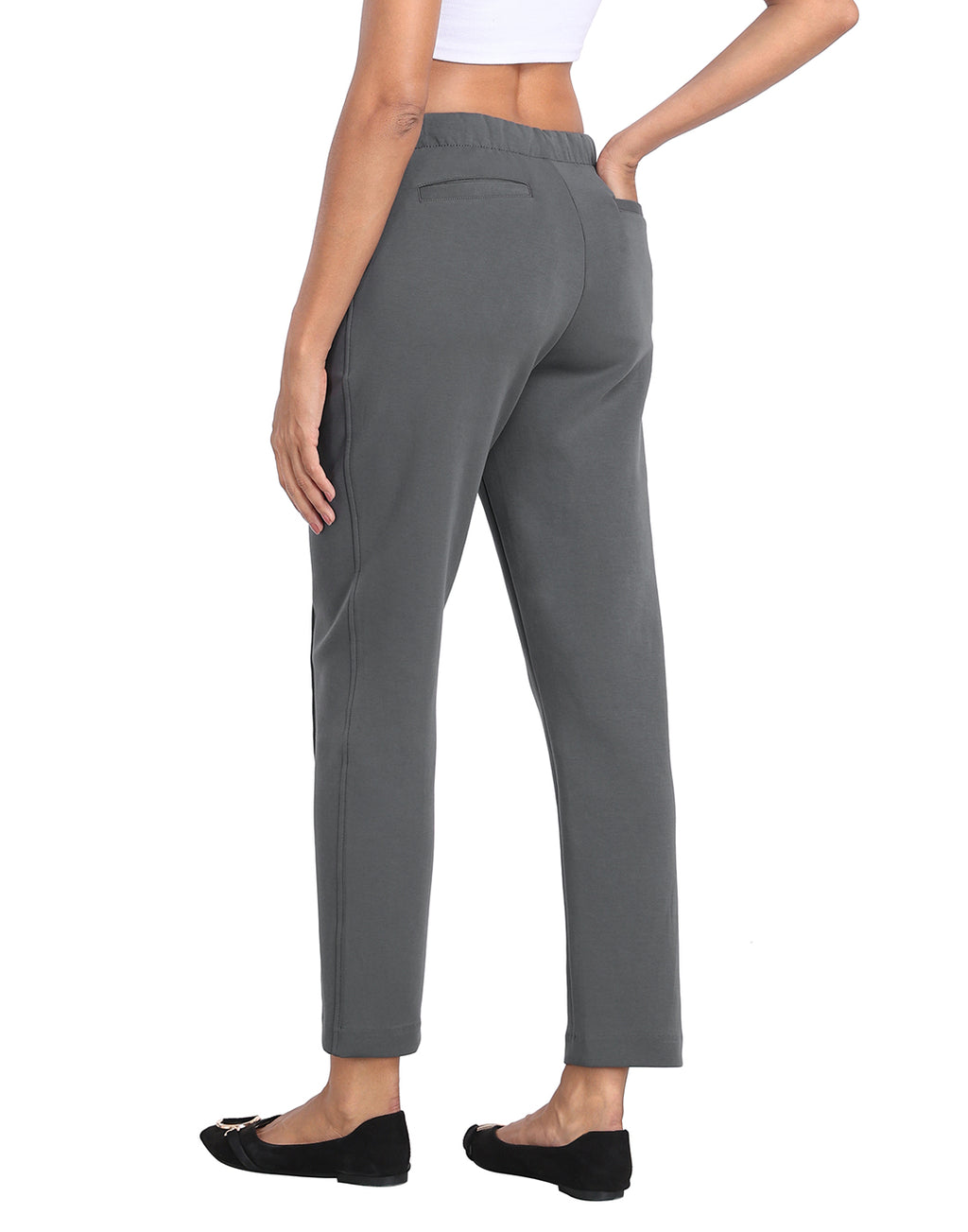 Pull On Pintuck Dressy Sweatpants with Pockets