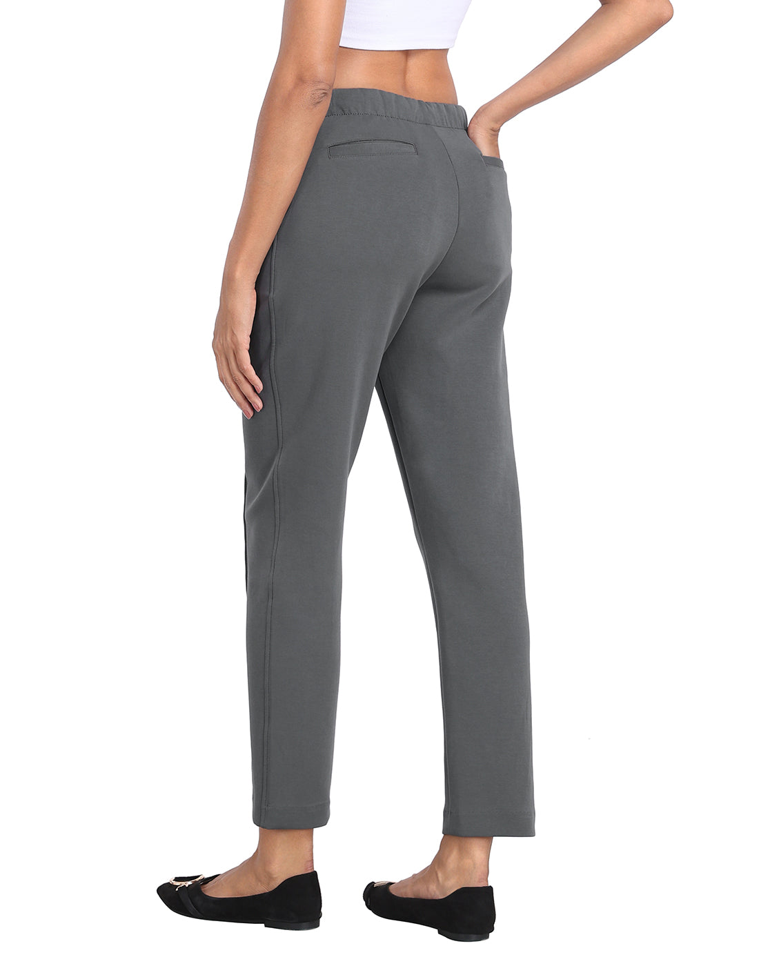 Pull On Pintuck Dressy Sweatpants with Pockets