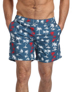 LRD Mens 7" Inseam Swim Trunks with Compression Liner