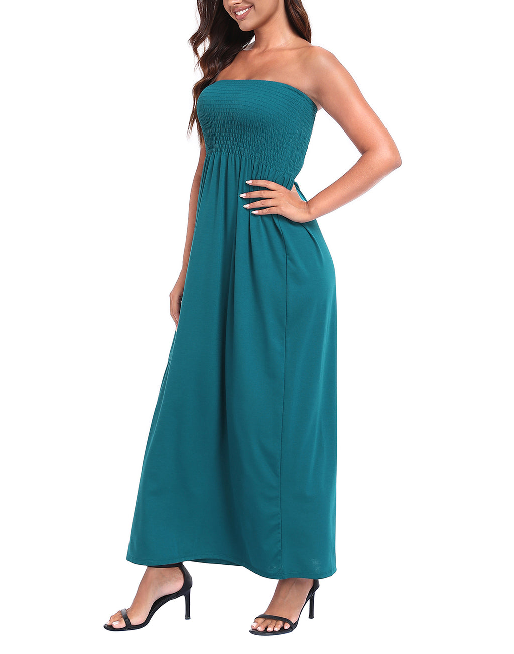 Strapless Summer Maxi Dress