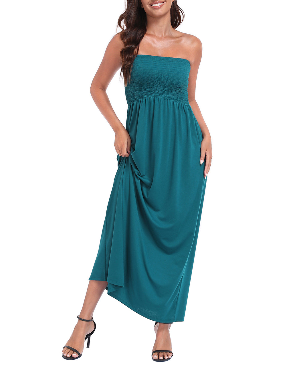 Strapless Summer Maxi Dress