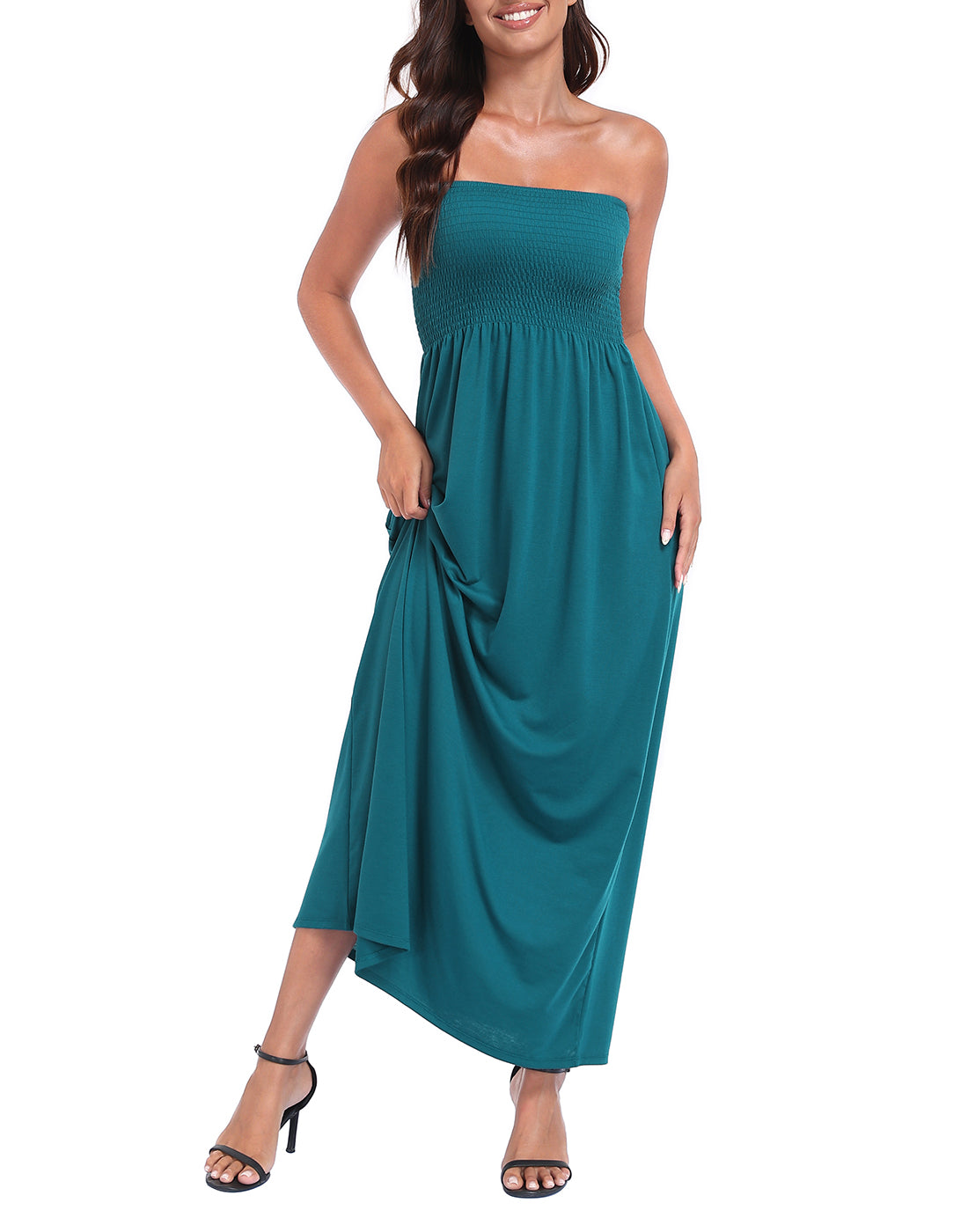 Strapless Summer Maxi Dress