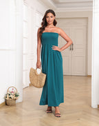 Strapless Summer Maxi Dress