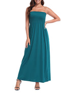 Strapless Summer Maxi Dress