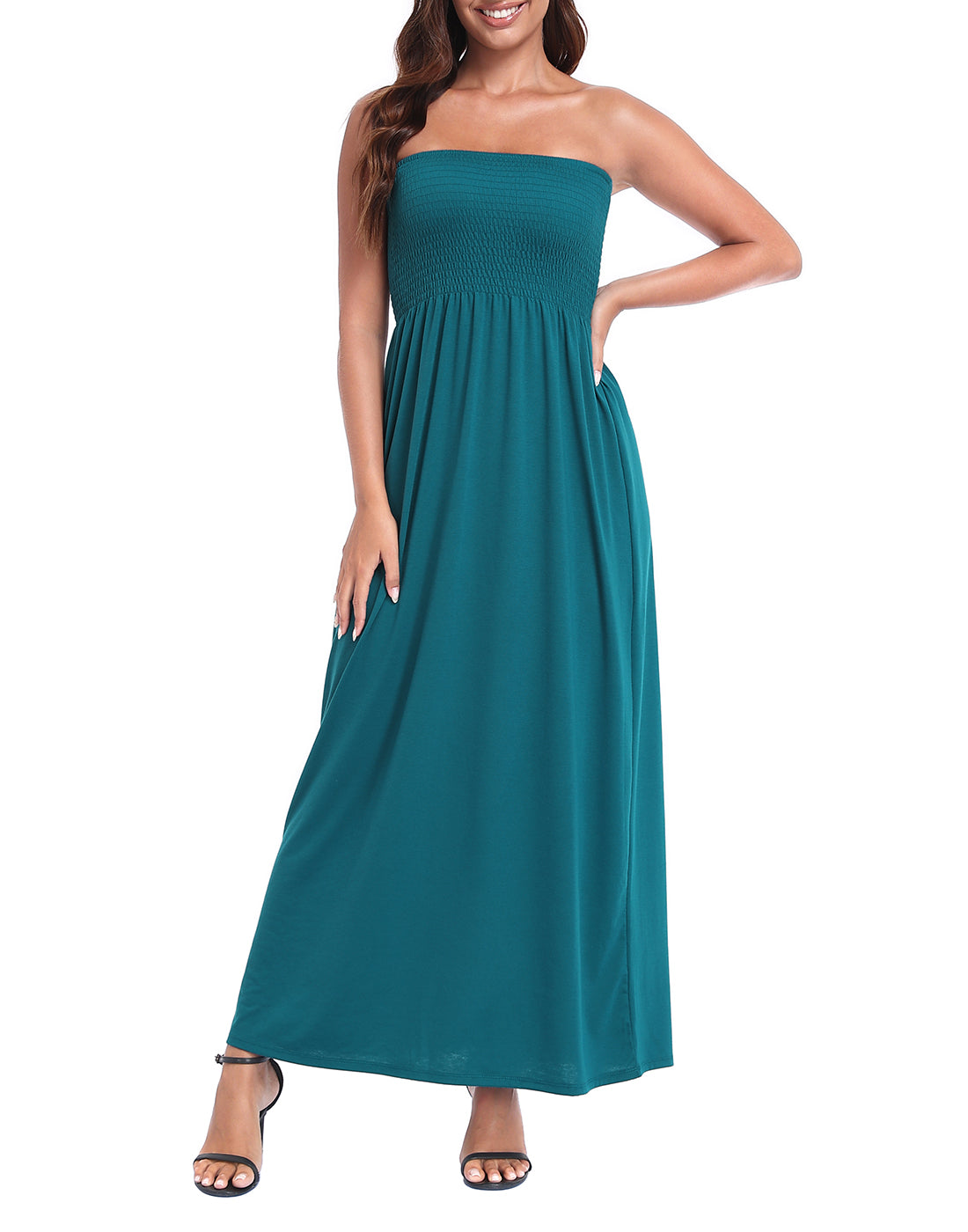 Strapless Summer Maxi Dress