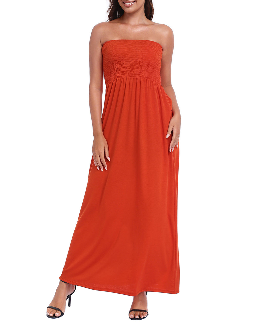 Strapless Summer Maxi Dress