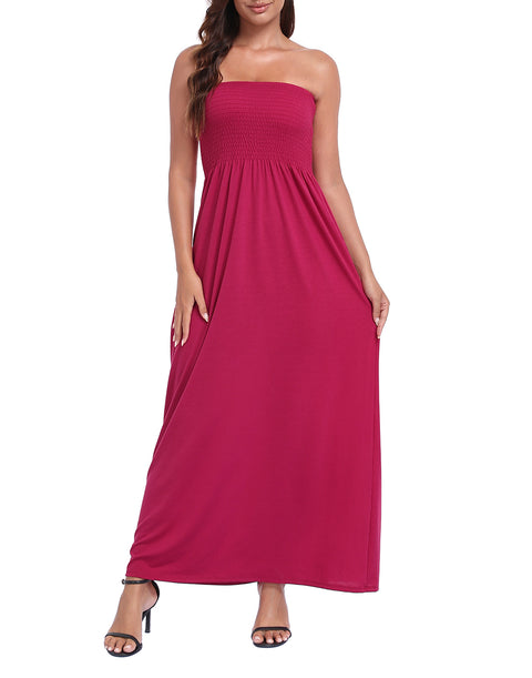 Strapless Summer Maxi Dress
