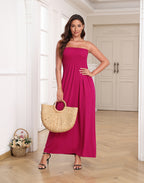Strapless Summer Maxi Dress