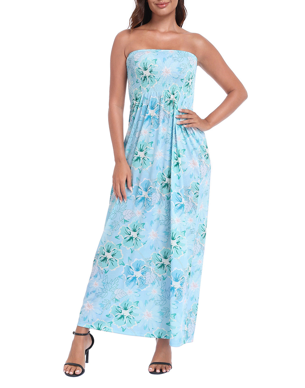 Strapless Summer Maxi Dress