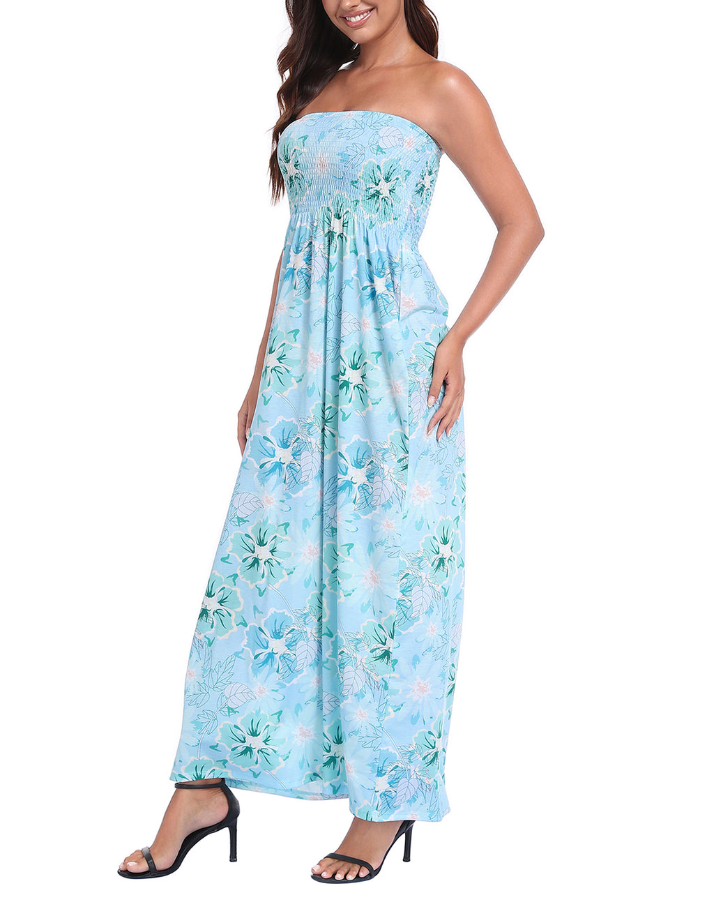 Strapless Summer Maxi Dress