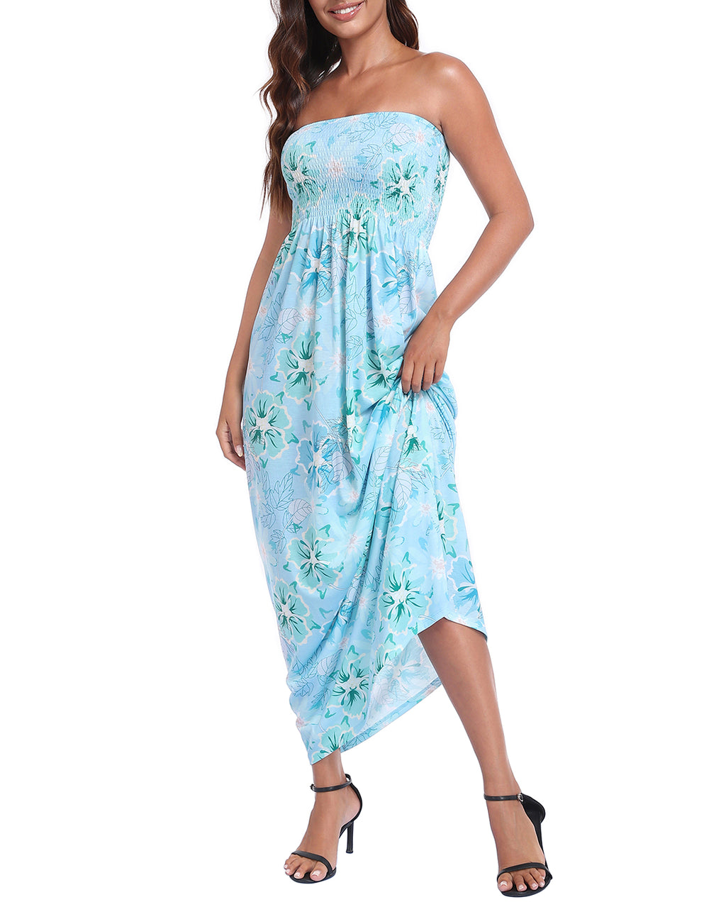 Strapless Summer Maxi Dress