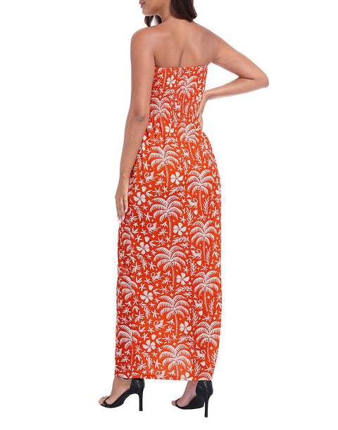 Strapless Summer Maxi Dress