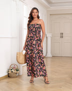 Strapless Summer Maxi Dress