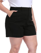 Women's Plus Size Stretch Twill 5" Inseam Chino Shorts