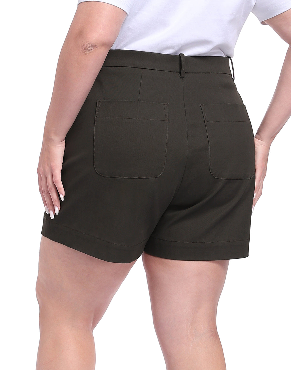 Women's Plus Size Stretch Twill 5" Inseam Chino Shorts
