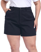 Women's Plus Size Stretch Twill 5" Inseam Chino Shorts