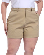 Women's Plus Size Stretch Twill 5" Inseam Chino Shorts