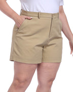 Women's Plus Size Stretch Twill 5" Inseam Chino Shorts