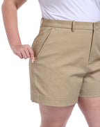 Women's Plus Size Stretch Twill 5" Inseam Chino Shorts