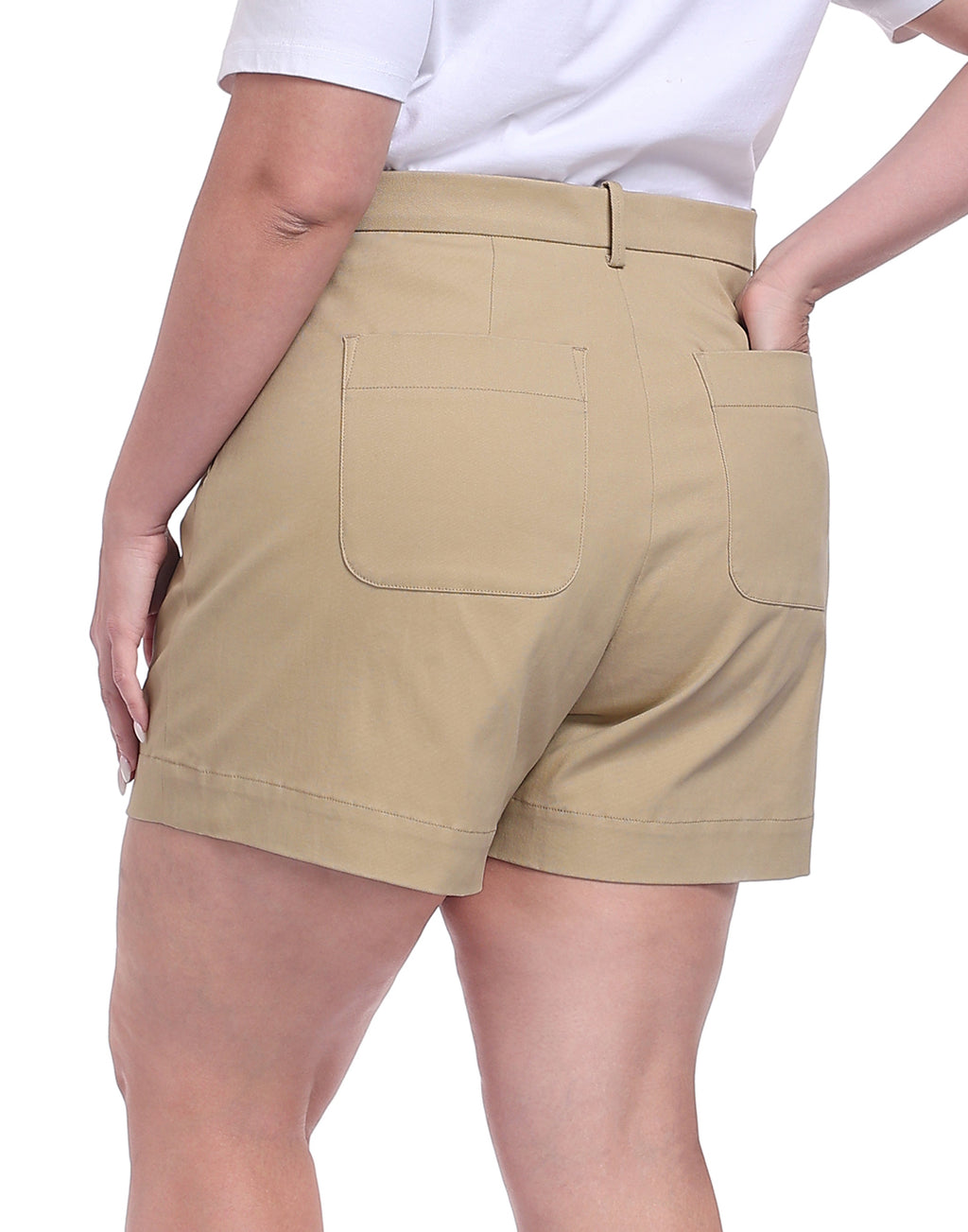 Women's Plus Size Stretch Twill 5" Inseam Chino Shorts