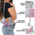 Metallic Mesh Evening Bag