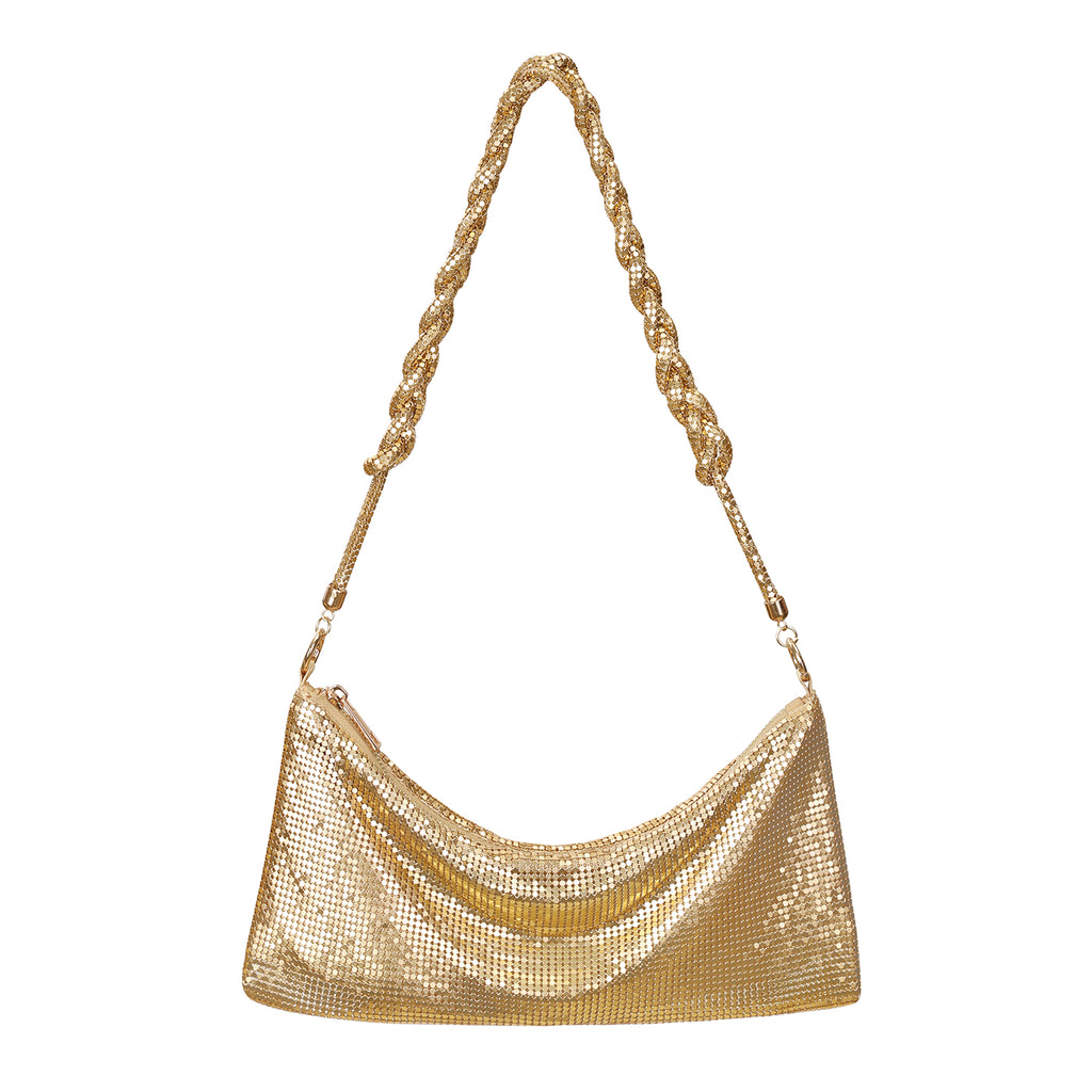 Metallic Mesh Evening Bag
