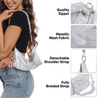 Metallic Mesh Evening Bag