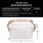 Cross Body Belt Bag 2L Fanny Pack with Adjustable Strap